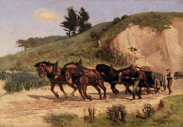 William Cruikshank Sand Wagon. oil painting picture